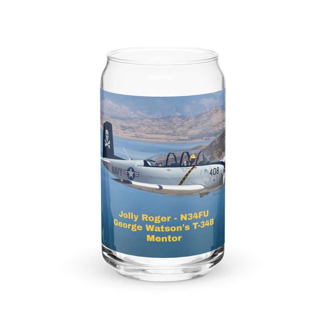 Jolly Roger N34FU T-34B Mentor Can-shaped glass