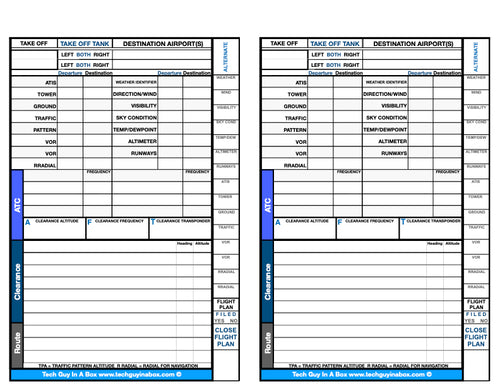 Pilot Briefing Sheet