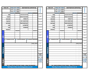 Pilot Briefing Sheet 50 Count