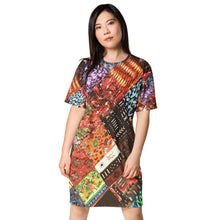 Load image into Gallery viewer, T-shirt dress Unique Art