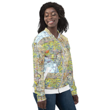 Load image into Gallery viewer, Unisex Bomber Jacket Southern California Aviation Chart