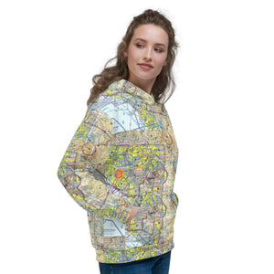 Unisex Hoodie with Southern California Aviation Chart