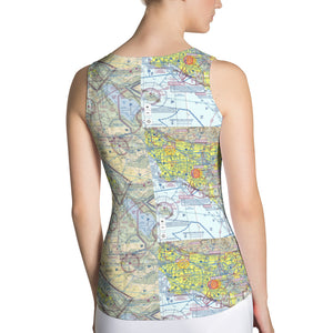 Sublimation Cut & Sew Tank Top So .California Aeronautical Chart