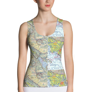 Sublimation Cut & Sew Tank Top So .California Aeronautical Chart