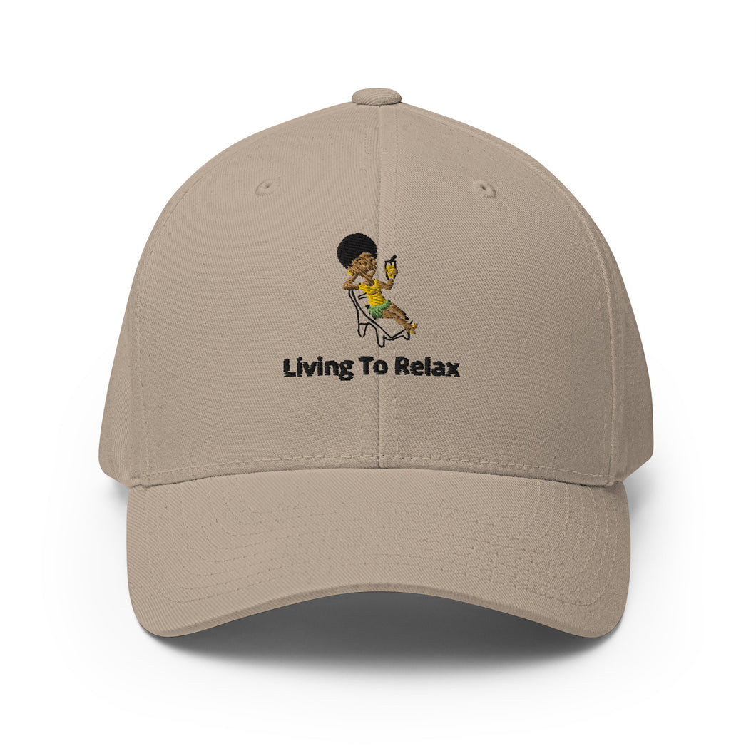 Structured Twill Cap Living To Relax Logo