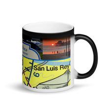 Load image into Gallery viewer, Matte Black Magic Mug (Oceanside Airport)