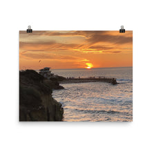 Load image into Gallery viewer, Poster of Children&#39;s Beach at the Cove in La Jolla, California