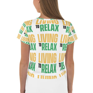 All-Over Print Crop Tee