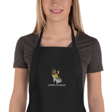 Load image into Gallery viewer, Embroidered Apron (Black)