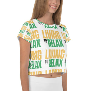 All-Over Print Crop Tee