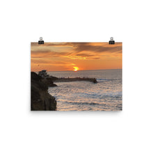 Load image into Gallery viewer, Poster of Children&#39;s Beach at the Cove in La Jolla, California