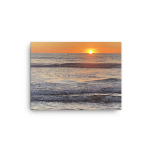 Canvas Photograph of "The Green Flash" at Lifeguard Station 7 in Oceanside, California at the Pacific Ocean.