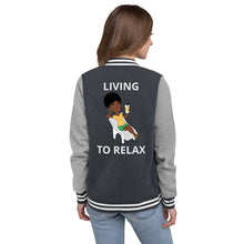 Load image into Gallery viewer, Women&#39;s Letterman Jacket - ALL CAPS