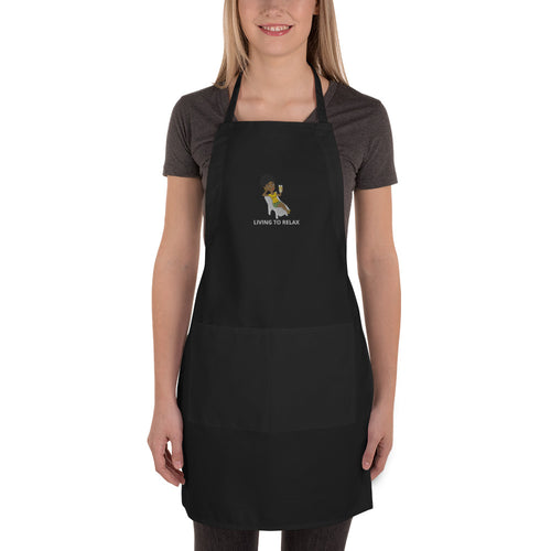 Embroidered Apron (Black)