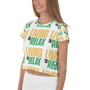 All-Over Print Crop Tee