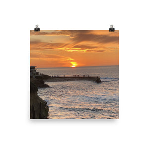 Poster of Children's Beach at the Cove in La Jolla, California