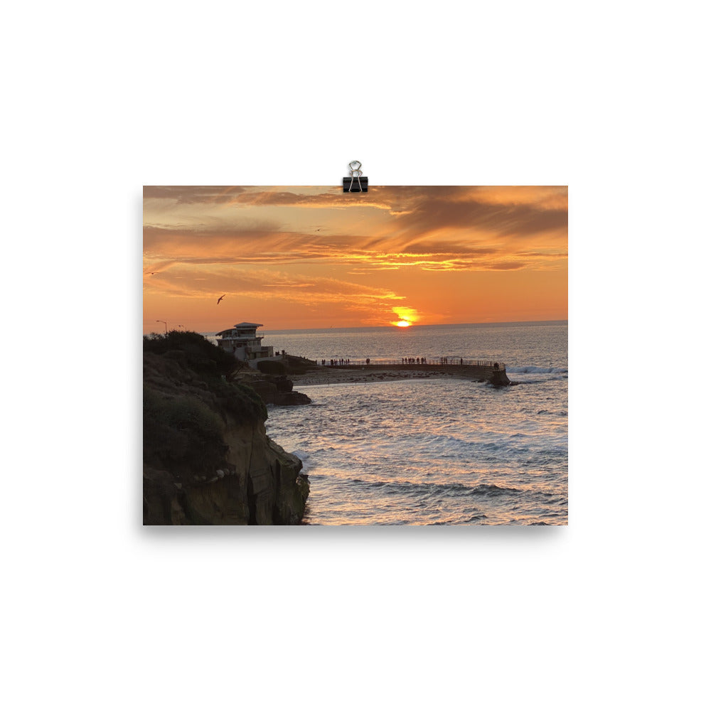 Poster of Children's Beach at the Cove in La Jolla, California