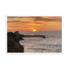 Load image into Gallery viewer, Framed Photo of Children&#39;s Beach in La Jolla, California at the Pacific Ocean