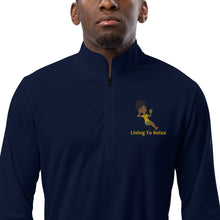 Load image into Gallery viewer, Quarter zip pullover Living To Relax