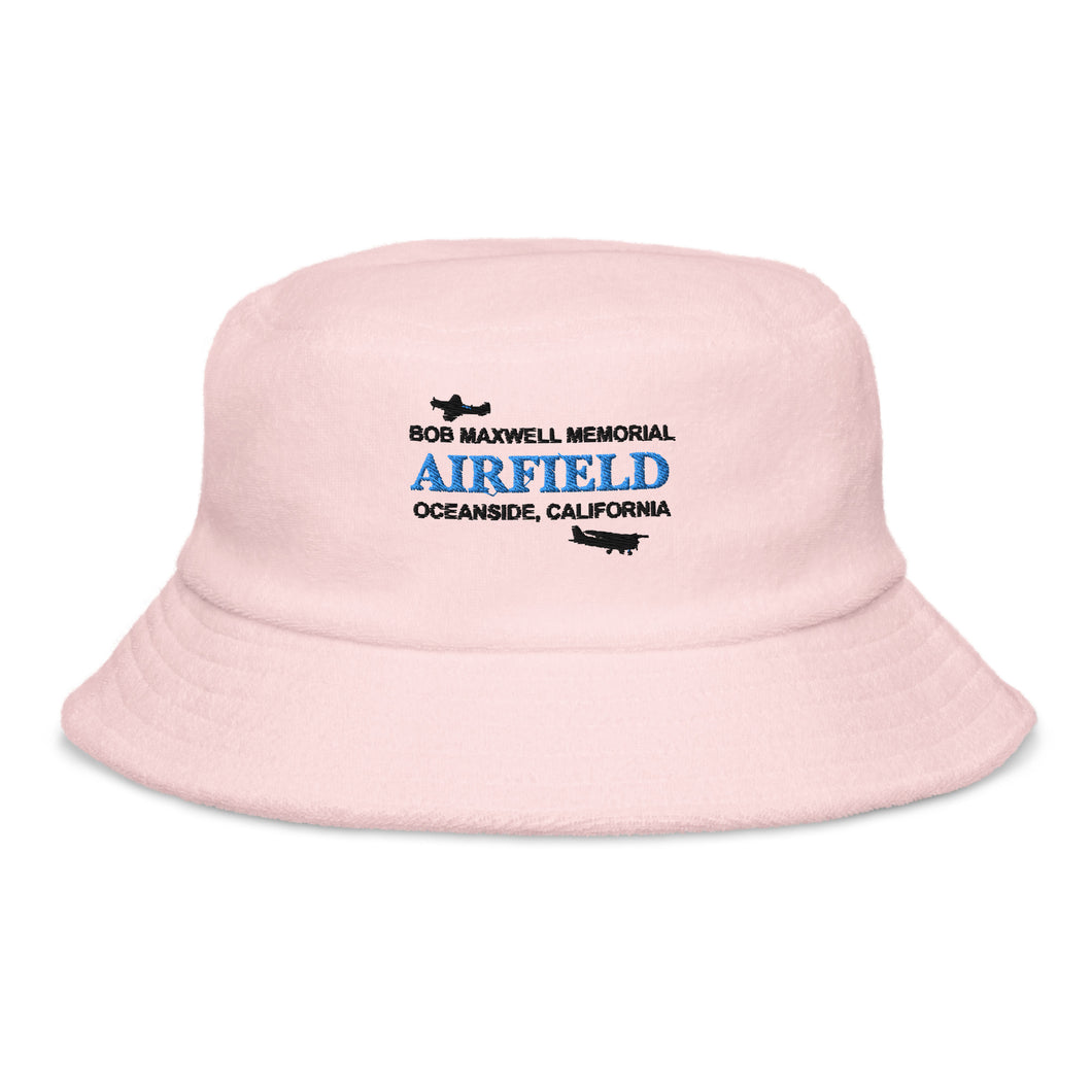 Terry Cloth Bucket Hat - Bob Maxwell Memorial Airport - Oceanside, California