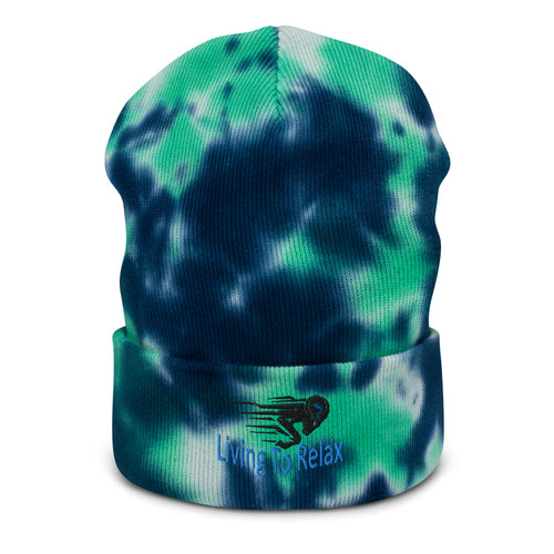 Tie-dye Sport Themed Living To Relax beanie