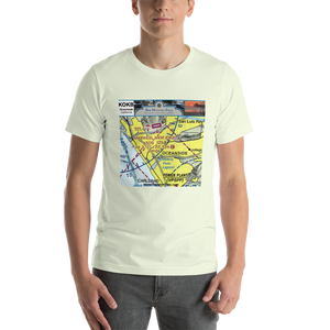 Short-Sleeve Unisex Souvenir T-Shirt (Bob Maxwell Memorial Airport Oceanside, California Design