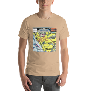 Short-Sleeve Unisex Souvenir T-Shirt (Bob Maxwell Memorial Airport Oceanside, California Design