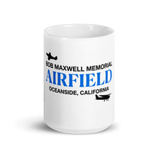 Load image into Gallery viewer, White Glossy Mug - Bob Maxwell Memorial Airfield - Oceanside, California